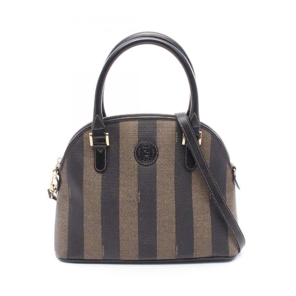 Fendi Pecan Shoulder Bag Canvas